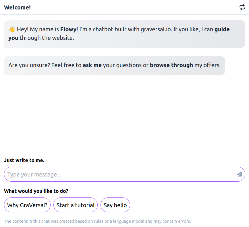 Chat Interface Example